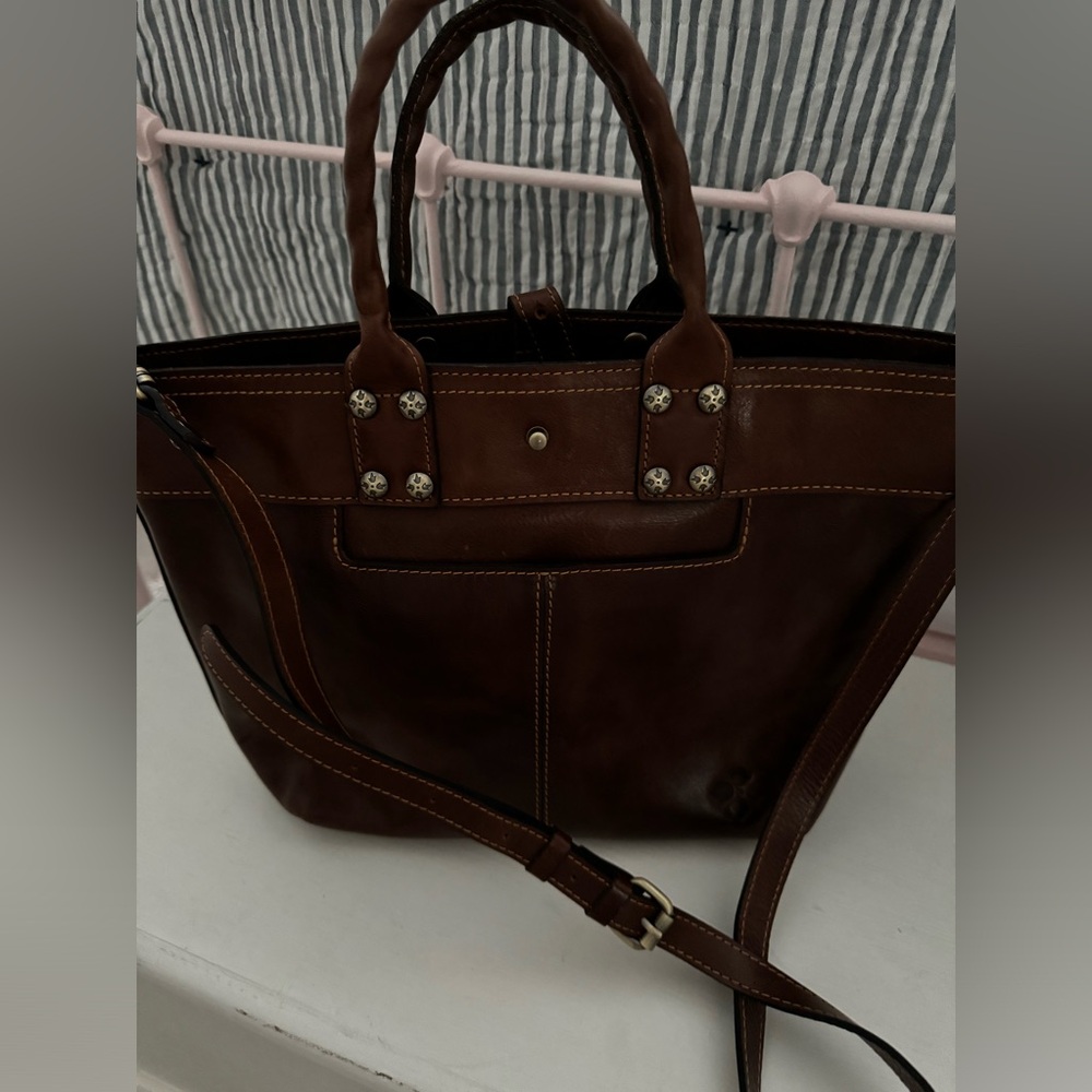 Patricia Nash leather handbag. New without tags. Brown leather